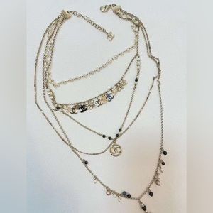 chanel multi layer necklace